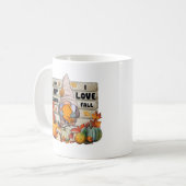 Mug J'adore Gnome d'automne Personnalisé (Devant gauche)