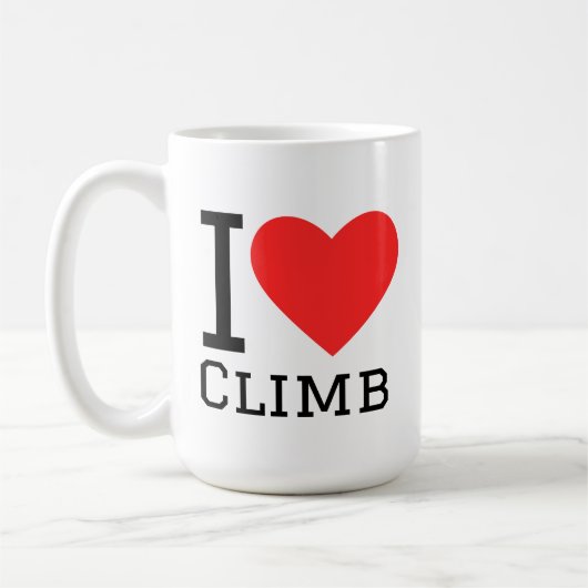 Mug J'adore grimper (Gauche)