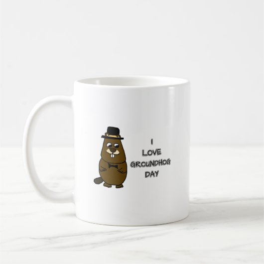 Mug J'adore Groundhog Day (Gauche)