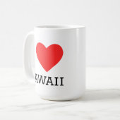 Mug J'adore Hawaii (Devant gauche)