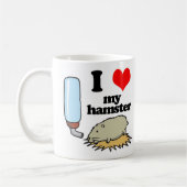 Mug J'adore (J'aime) Mon Hamster (Gauche)