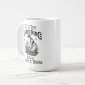 Mug J'adore jardiner, parce que le meurtre est mal (Devant gauche)