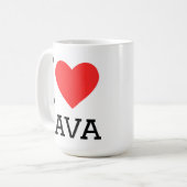Mug J'adore Java (Devant gauche)