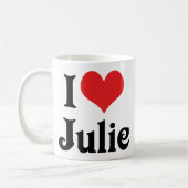 Mug J'adore Julie (Gauche)