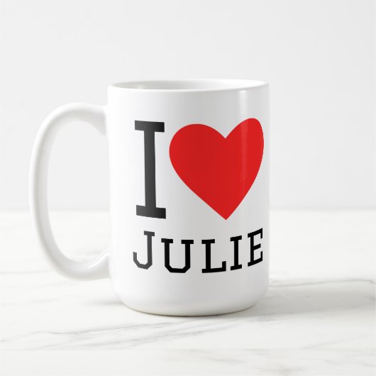 Mug J'adore Julie (Gauche)