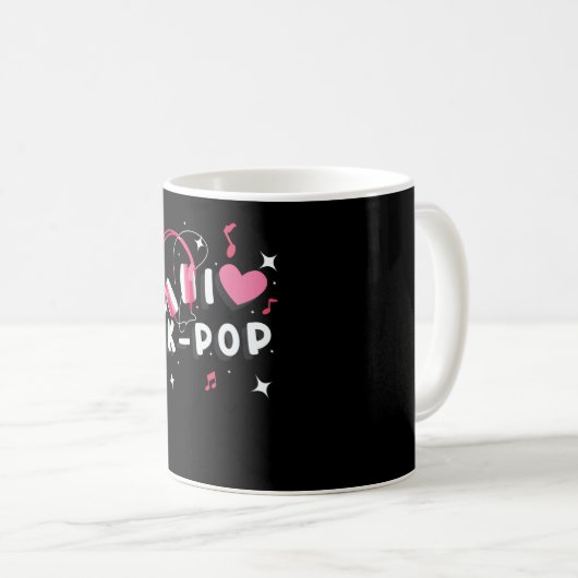 Mug J'adore K-Pop (Devant droit)