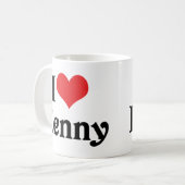 Mug J'adore Kenny (Devant gauche)