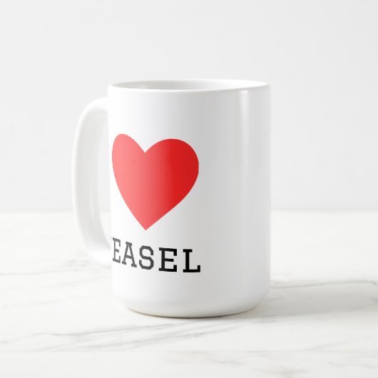 Mug J'adore la belette (Devant gauche)