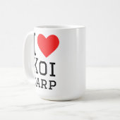 Mug J'adore la carpe koï (Devant gauche)