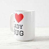 Mug J'adore la coccinelle (Devant gauche)
