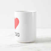 Mug J'adore la course (Centre)