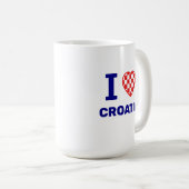 Mug J'adore la Croatie (Devant droit)