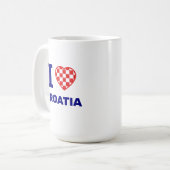 Mug J'adore la Croatie (Devant gauche)