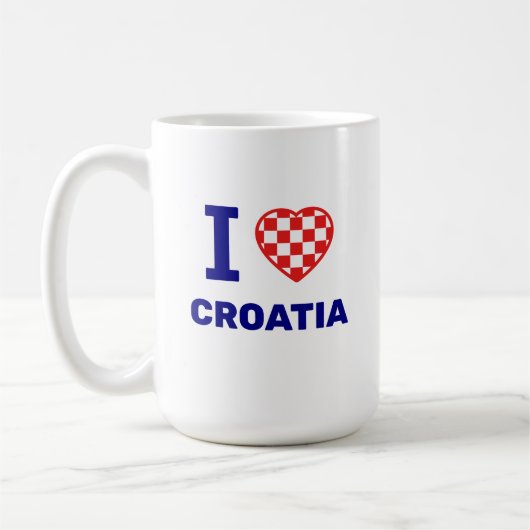 Mug J'adore la Croatie (Gauche)