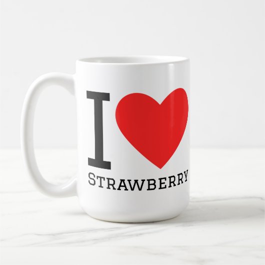 Mug J'adore la fraise (Gauche)