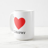 Mug J'adore la géographie (Devant gauche)