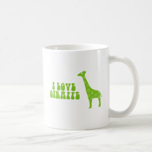 Mug J'adore la girafe (vert)