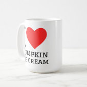 Mug J'adore la glace à la citrouille (Devant gauche)