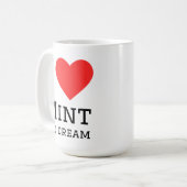 Mug J'adore la glace à la menthe (Devant gauche)