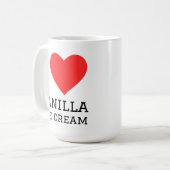 Mug J'adore la glace à la vanille (Devant gauche)
