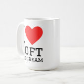 Mug J'adore la glace molle (Devant gauche)