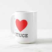 Mug J'adore la laitue (Devant gauche)