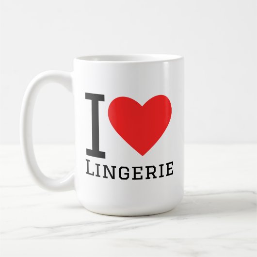 Mug J'adore la lingerie (Gauche)