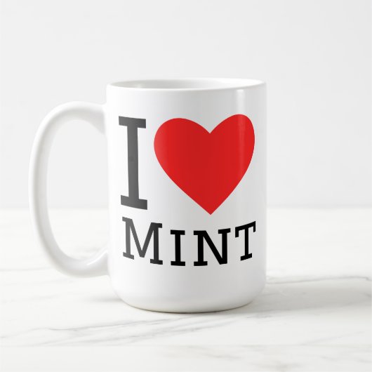 Mug J'adore la menthe (Gauche)