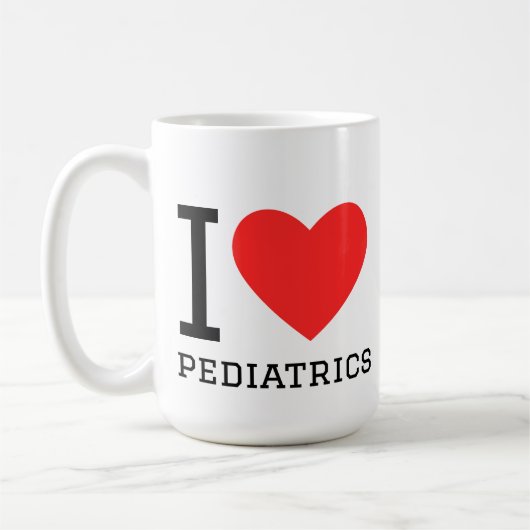 Mug J'adore la pédiatrie (Gauche)