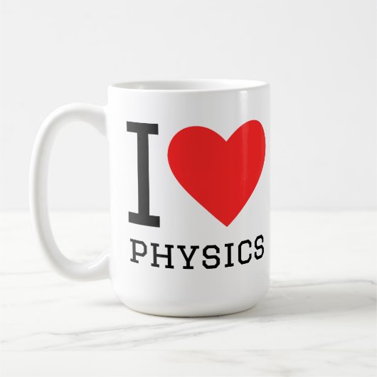 Mug J'adore la physique (Gauche)