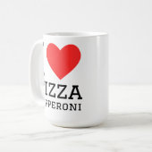 Mug J'adore la pizza au pepperoni  (Devant gauche)