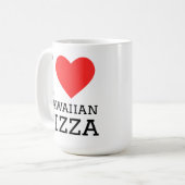 Mug J'adore la pizza hawaïenne (Devant gauche)
