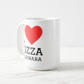 Mug J'adore la pizza marinara  (Devant gauche)
