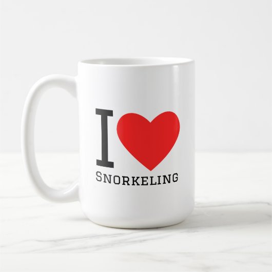 Mug J'adore la plongée en apnée (Gauche)