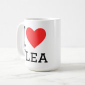 Mug J'adore la puce (Devant gauche)