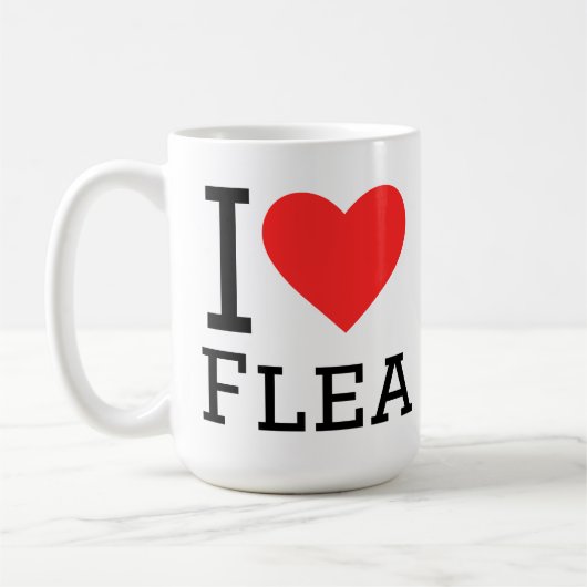 Mug J'adore la puce (Gauche)