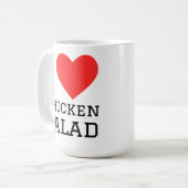 Mug J'adore la salade de poulet (Devant gauche)