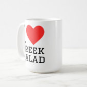 Mug J'adore la salade grecque (Devant gauche)