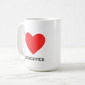 Mug J'adore la sauterelle (Devant gauche)