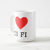 Mug J'adore la science-fiction (Devant gauche)