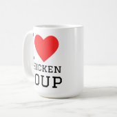 Mug J'adore la soupe de poulet (Devant gauche)