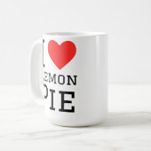 Mug J'adore la tarte au citron (Devant gauche)