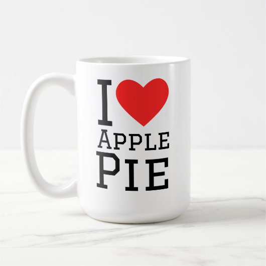 Mug J'adore la tarte aux pommes  (Gauche)