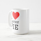 Mug J'adore la tarte pâtissière (Devant gauche)