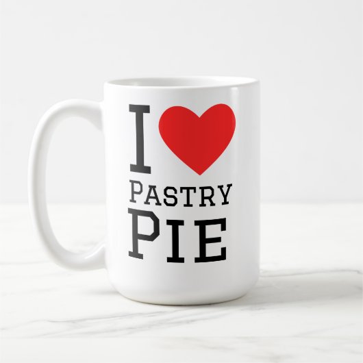 Mug J'adore la tarte pâtissière (Gauche)