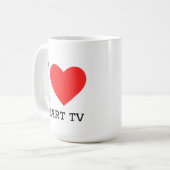 Mug J'adore la télévision intelligente (Devant gauche)