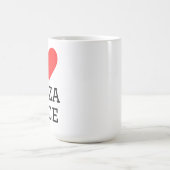 Mug J'adore la tranche de pizza (Centre)