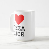 Mug J'adore la tranche de pizza (Devant gauche)