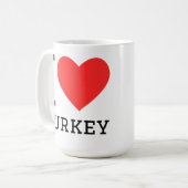 Mug J'adore la Turquie (Devant gauche)