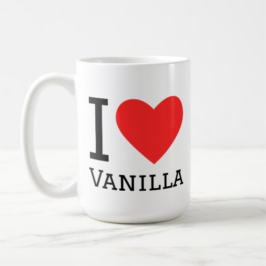 Mug J'adore la vanille (Gauche)